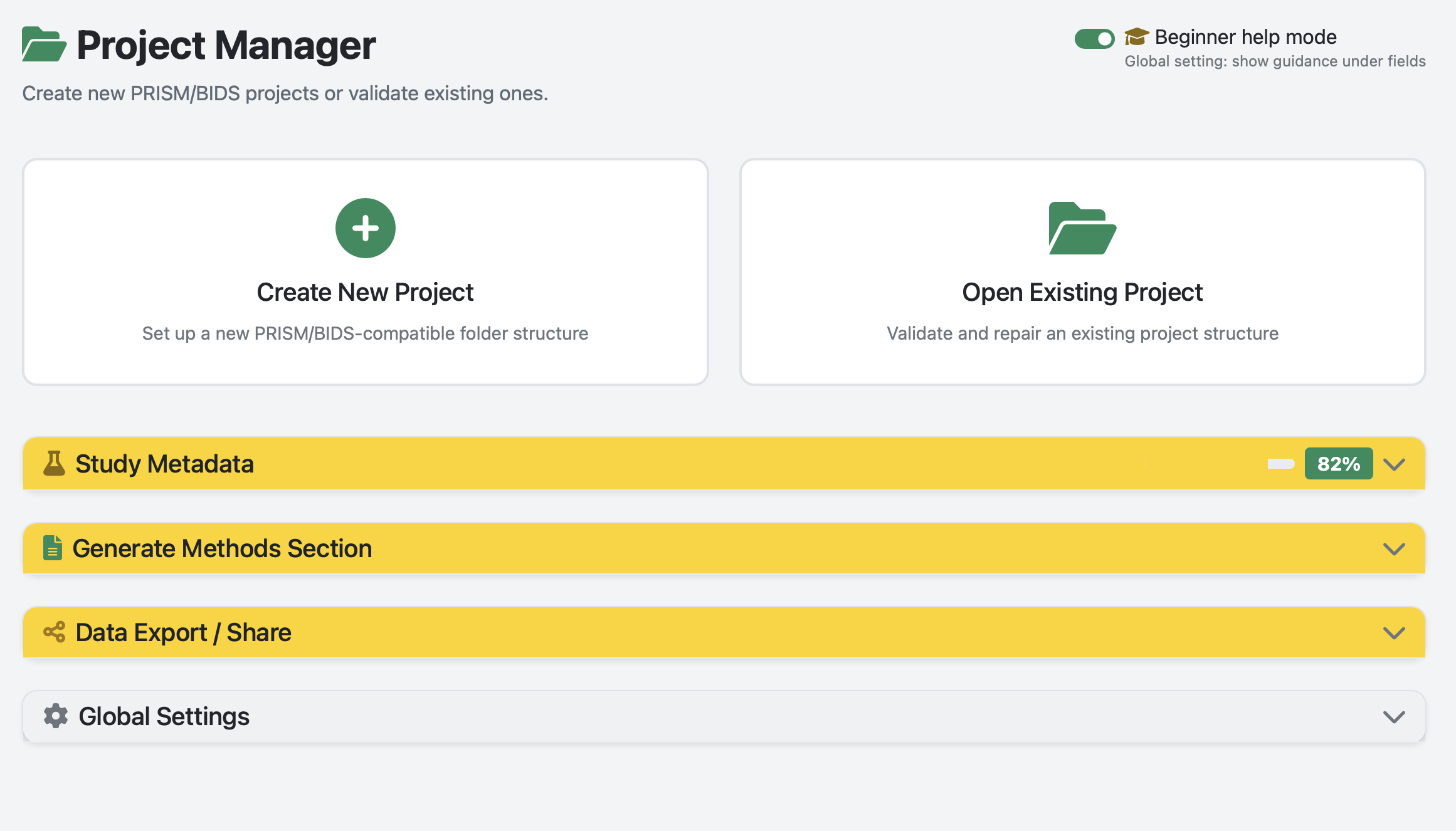 Global project overview (loaded)
